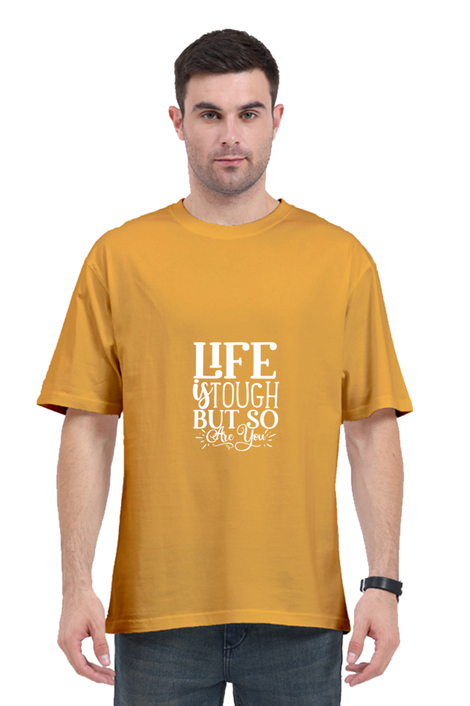 Men Motivational Oversized Classic T Shirt  - Tough