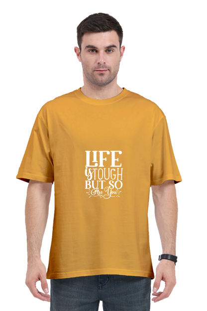 Men Motivational Oversized Classic T Shirt  - Tough