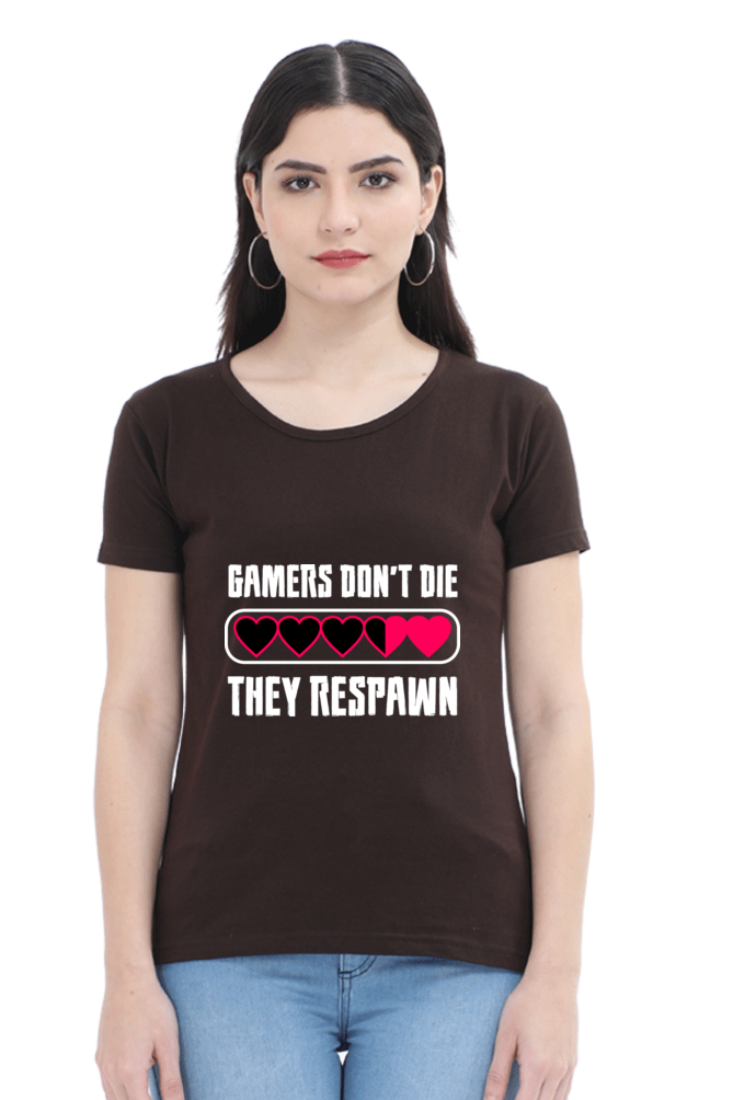 Women’s Round Neck Printed Gamer T-Shirts -  Respawn
