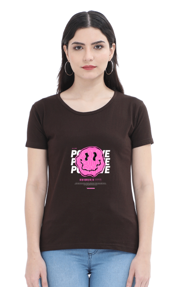 Women’s Round Neck Stones T-Shirts - Positive