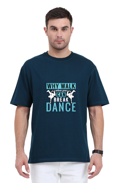 Men Oversized Classic T Shirt - Break Dance