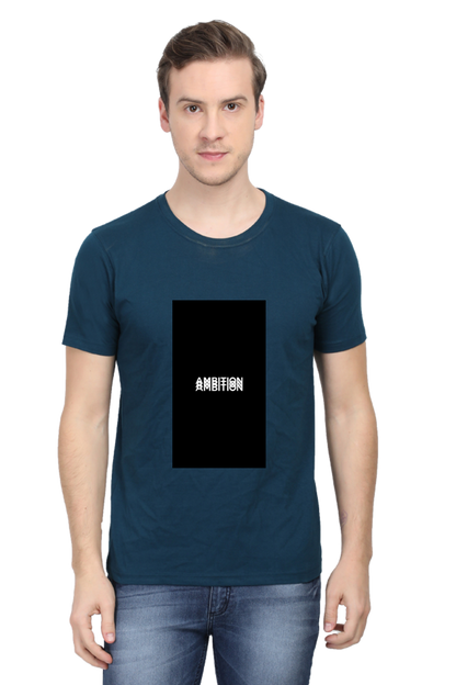 Men's Round Neck Minimalistic T-Shirt - Ambition