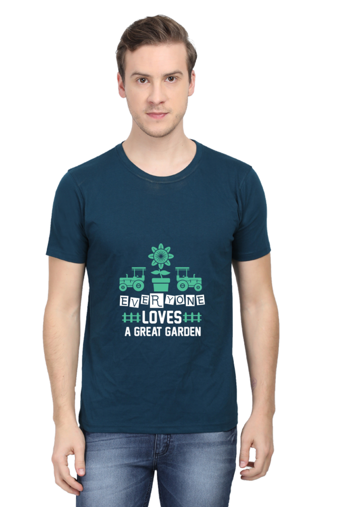 Men's Gardening Cotton Round Neck T-Shirt - great