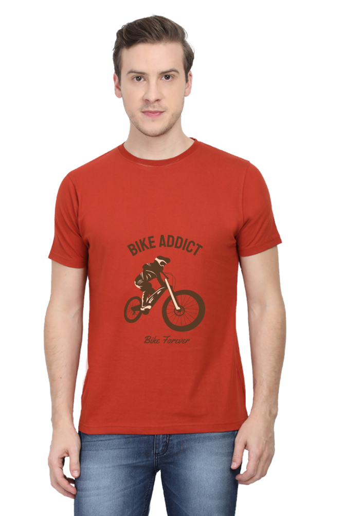 Men's BMX Cotton Round Neck T-Shirt - addict