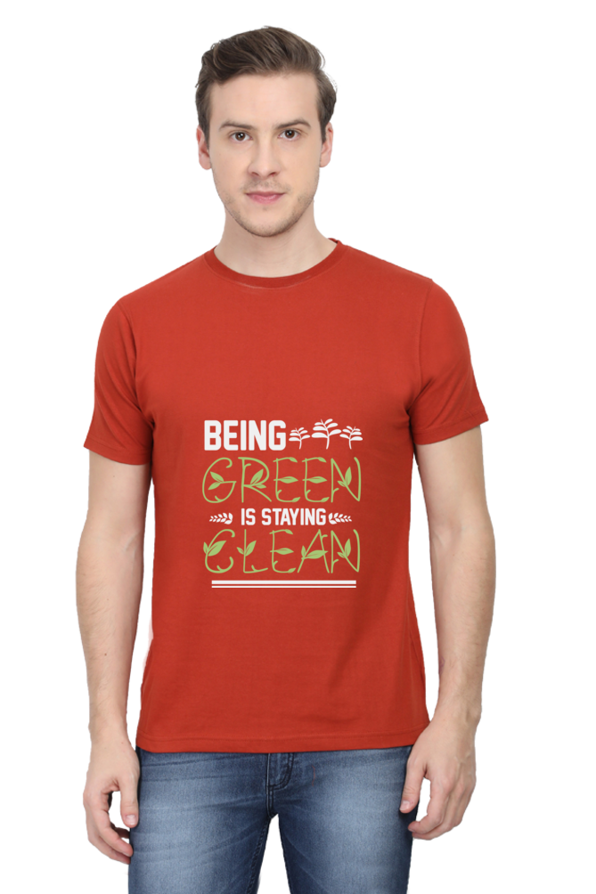 Men's Gardening Cotton Round Neck T-Shirt - clean