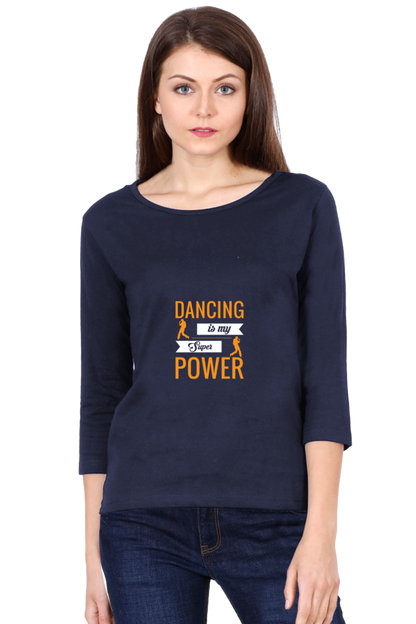 Women’s Full Sleeves Dance T-Shirts - power