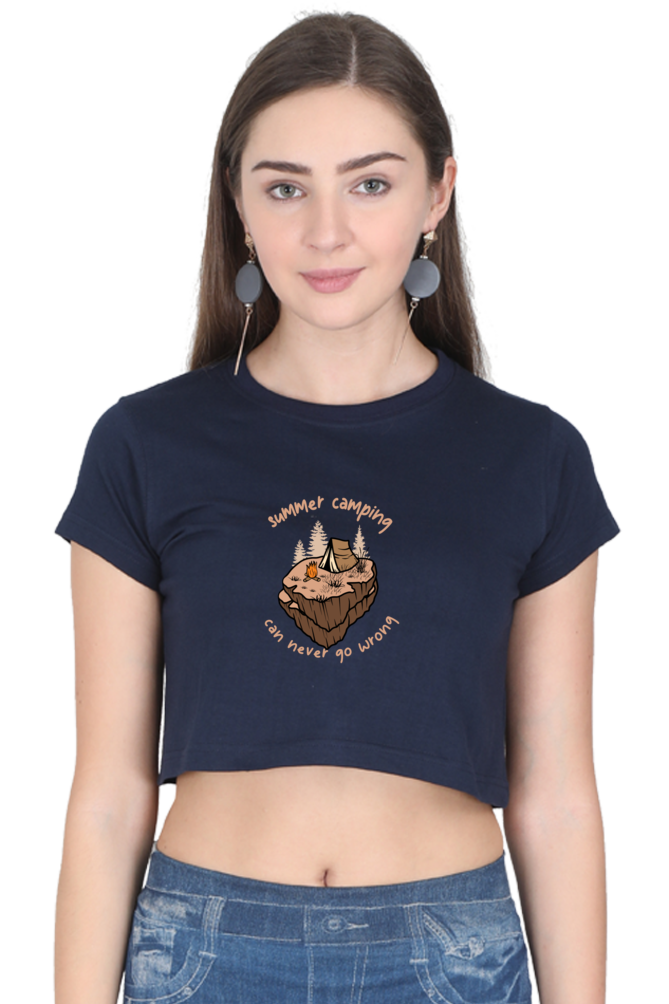 Women Adventure Crop Top - summer camp
