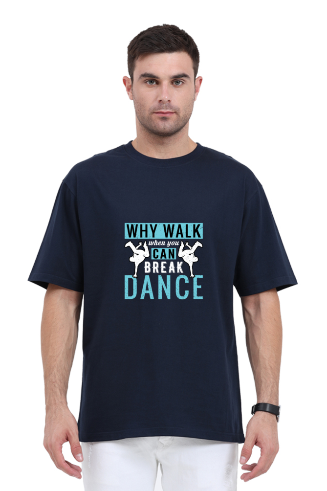 Men Oversized Classic T Shirt - Break Dance