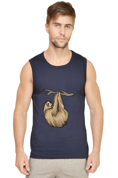 Men’s Sloth Gym Vest - do not disturb