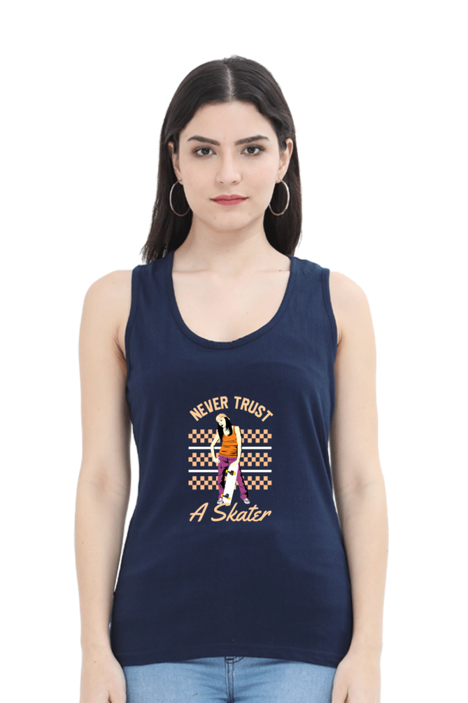 Women Skateboard Tank Top -  Never Trust