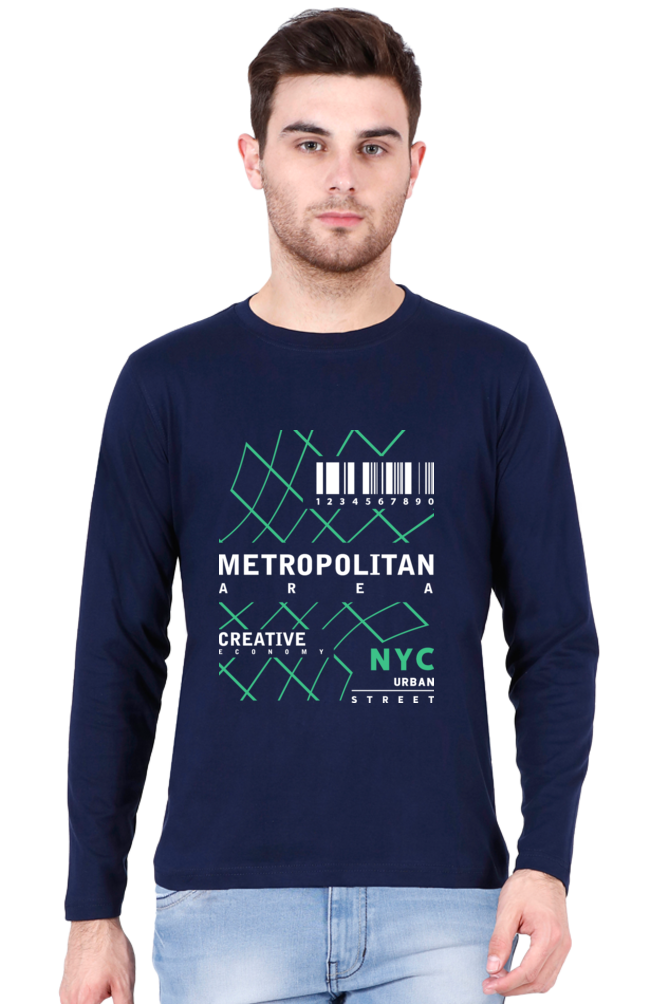 Men’s Full Sleeve - T Shirt -  Metropolitan