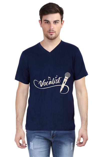 Men's V Neck T-Shirt - Vocalist
