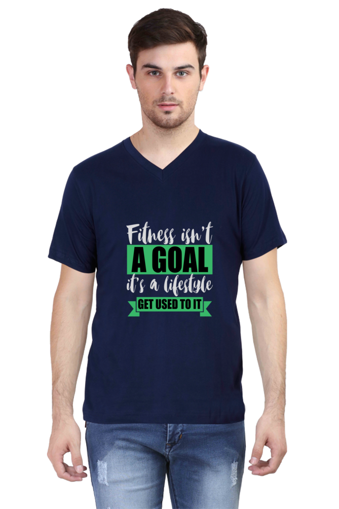 Men's V Neck T-Shirt - Get Used To It