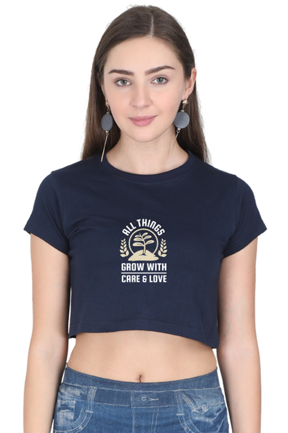 Women Gardening Crop Top - care & love