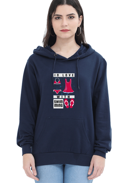 Women's Swimming Sweatshirts Hoodie - In Love