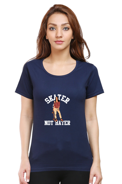 Women  Skateboard Half Sleeve T-Shirt -  Hater