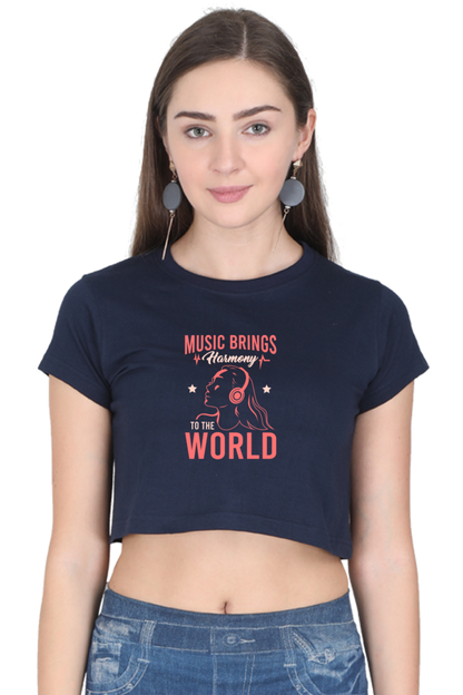 Women's Music Crop Top - Harmony