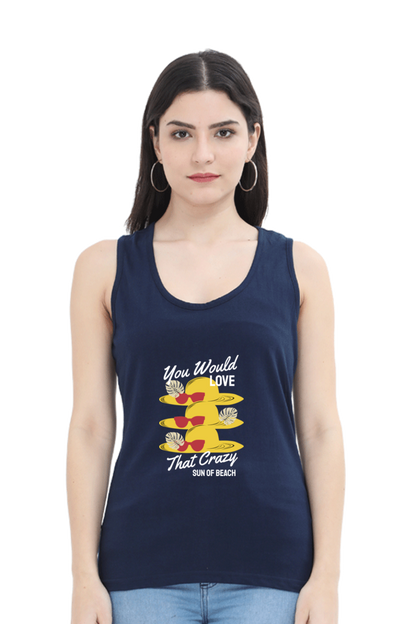 Women Summer Tank Top -  Crazy