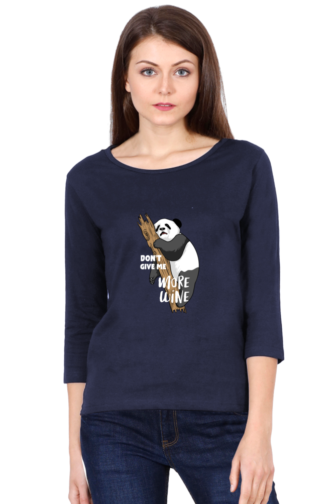 Women’s Full Sleeves Funny & Queen SVG T-Shirts - Wine