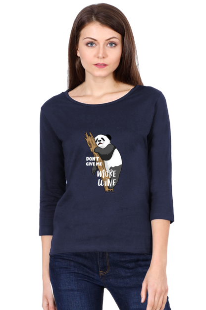 Women’s Full Sleeves Funny & Queen SVG T-Shirts - Wine