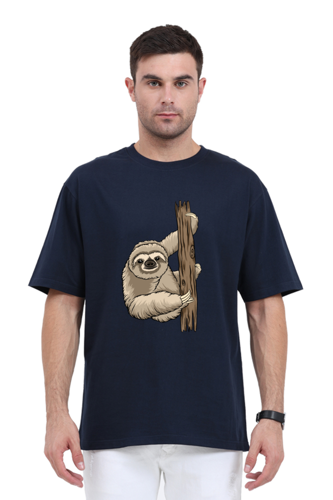 Men Sloth Oversized Classic T Shirt  - grandpaa sloth