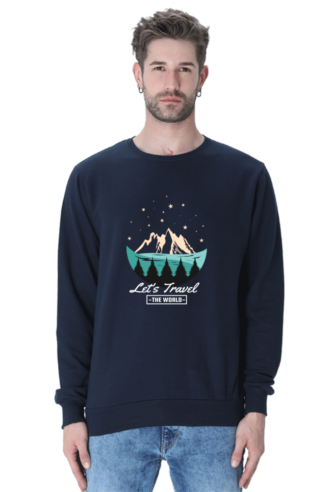 Men Adventure Sweatshirt - let's travel