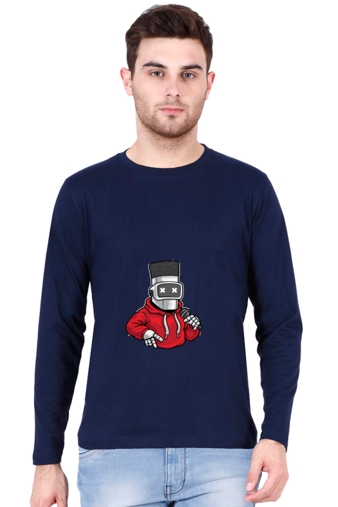 Men’s  Dance Full Sleeve - T Shirt - robot hip-hop