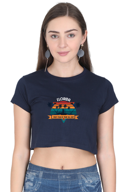 Women's Summer Crop Top - Florida