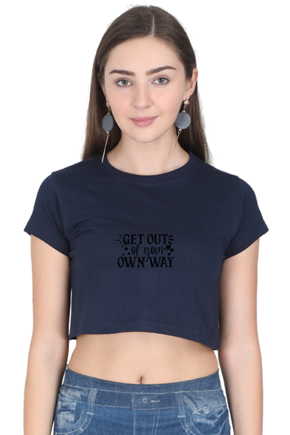Women Motivational Crop Top - Own Way