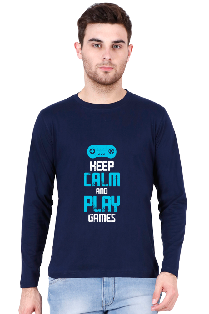 Men’s  Gamer Full Sleeve - T Shirt - Calm
