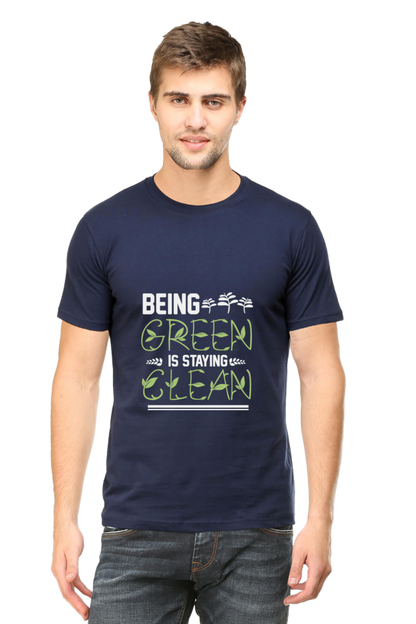 Men's Gardening Cotton Round Neck T-Shirt - clean