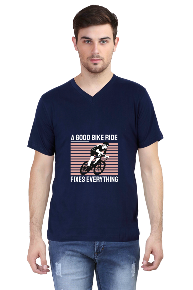 Men's Rider V Neck T-Shirt - fixes