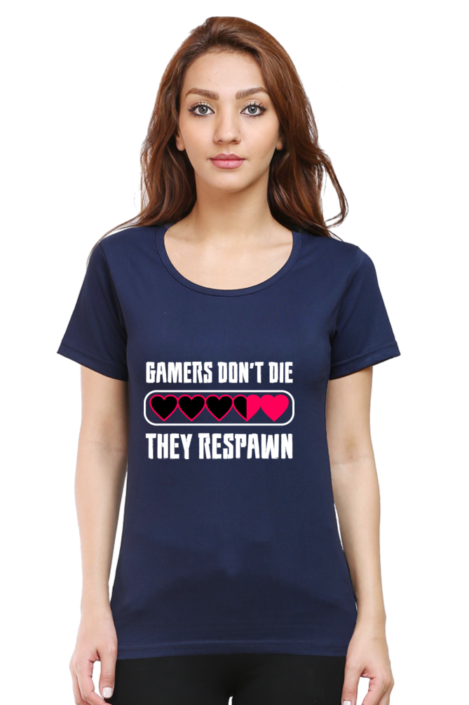 Women’s Round Neck Printed Gamer T-Shirts -  Respawn