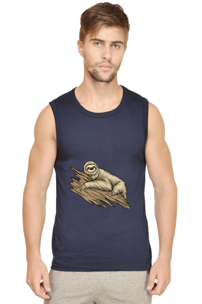 Men’s Sloth Gym Vest - just chill