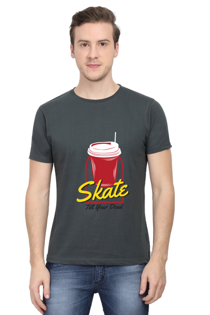 Skateboard Unisex Cotton Round Neck T-shirt - Skate