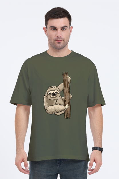 Men Sloth Oversized Classic T Shirt  - grandpaa sloth