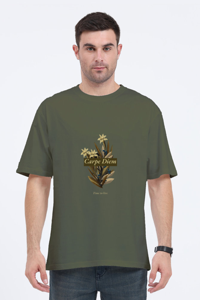 Men Motivational Oversized Classic T Shirt  - Diem