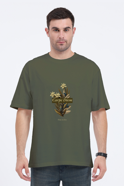 Men Motivational Oversized Classic T Shirt  - Diem