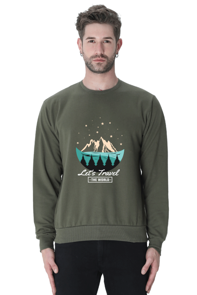 Men Adventure Sweatshirt - let's travel