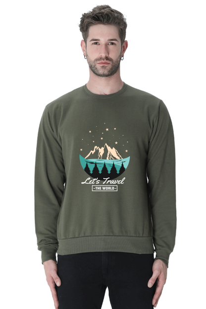 Men Adventure Sweatshirt - let's travel