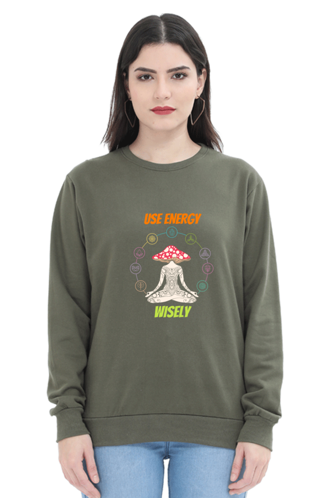 Women Sweatshirt - Use Energy Wisely
