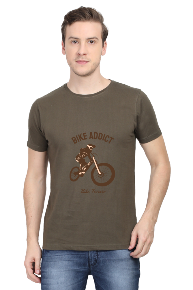 Men's BMX Cotton Round Neck T-Shirt - addict