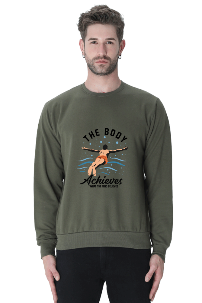 Men Swimming Sweatshirt - Achieves