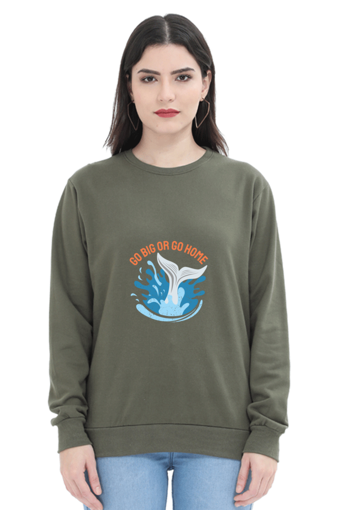 Women Swimming Sweatshirt - Go Home
