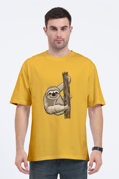 Men Sloth Oversized Classic T Shirt  - grandpaa sloth