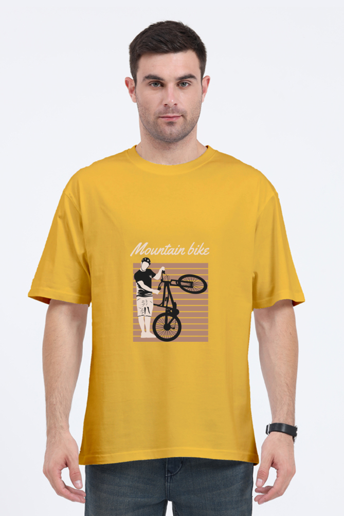 Men Rider Oversized Classic T Shirt  - mountain