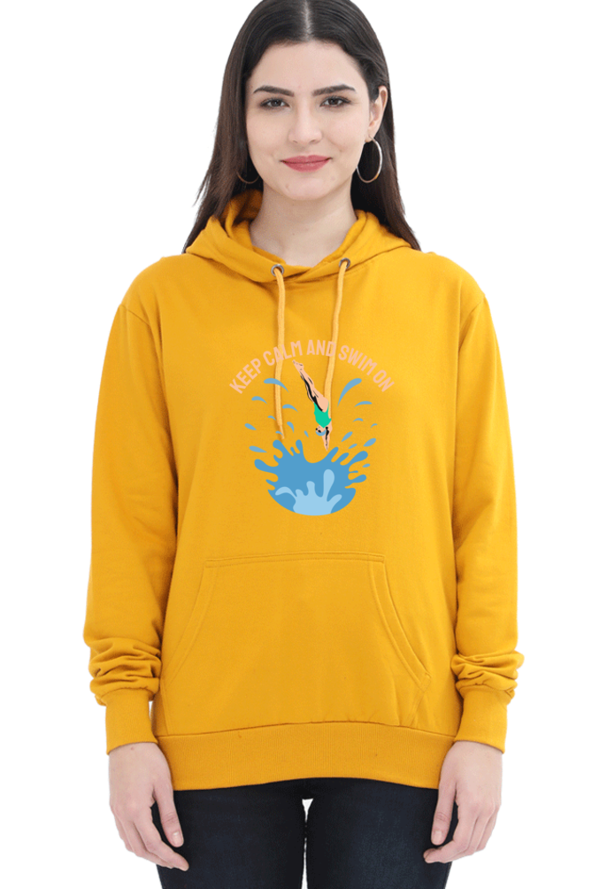 Women's Swimming Sweatshirts Hoodie - Swim On