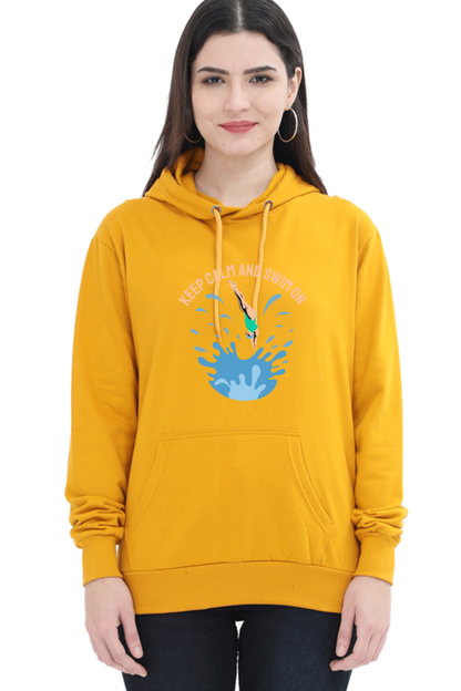 Women's Swimming Sweatshirts Hoodie - Swim On