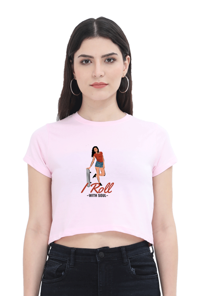 Women Skateboard Crop Top - Soul