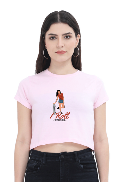 Women Skateboard Crop Top - Soul